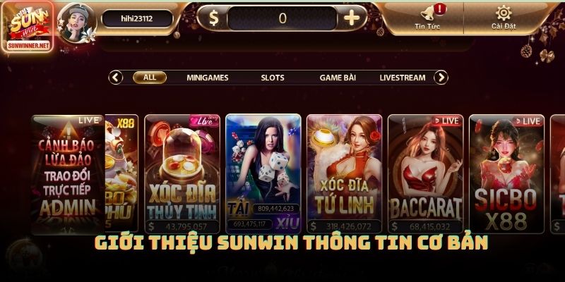 Giới thiệu Sunwin thông tin cơ bản